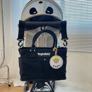 Japanese Vegiebag pocket mommy bag / with crossbody belt